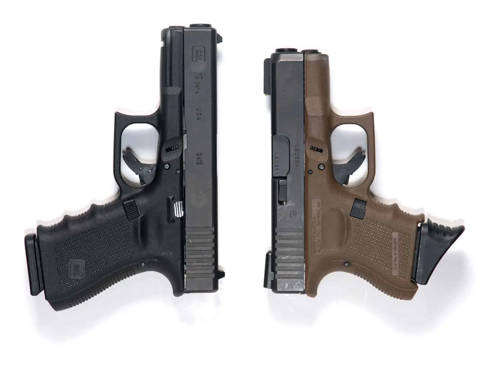 Glock G17, G19, & G26 9mm Pistol Comparison