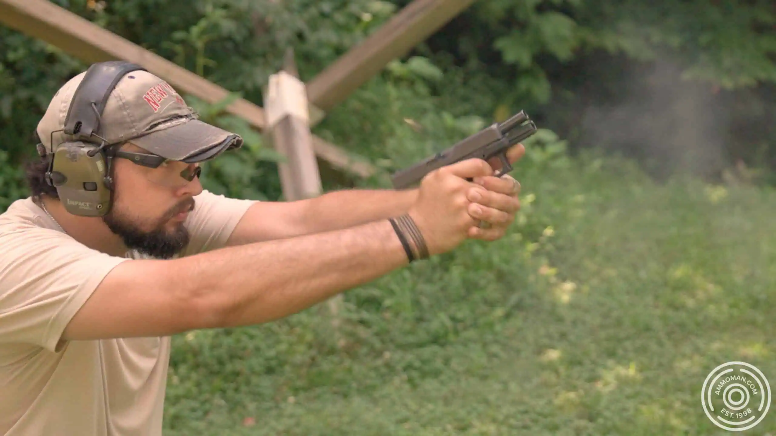 Kenneth shooting 45 GAP at the range Glock 38 recoil