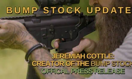Breaking News: Bump Stock Creator, Jeremiah Cottle (Official Press Release)