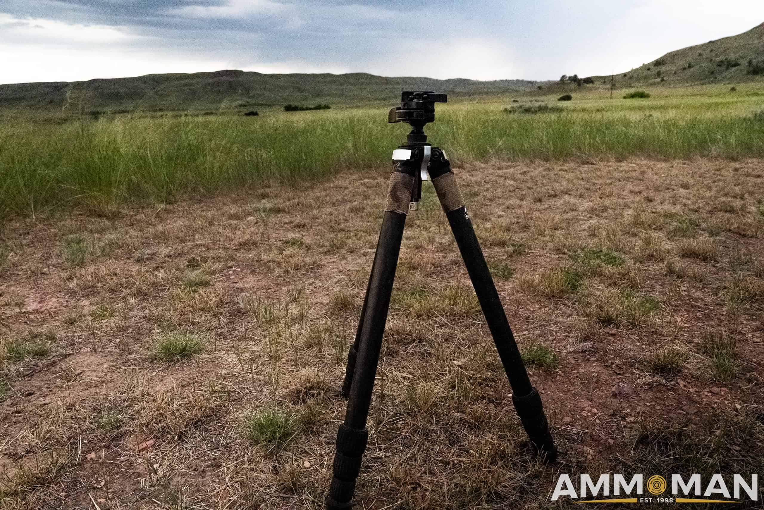 Tripod in field