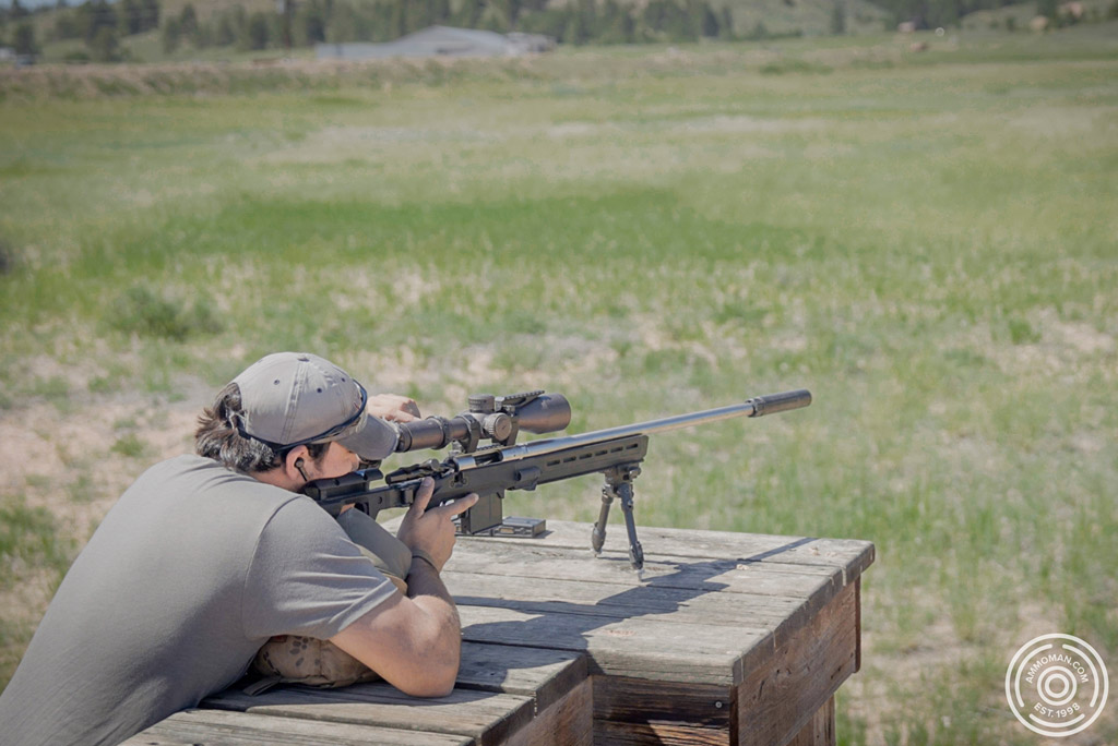 Man shooting a 6.5 creedmoor at 1000 yards. Shooting 6.5 creedmoor at 1000 yards.
