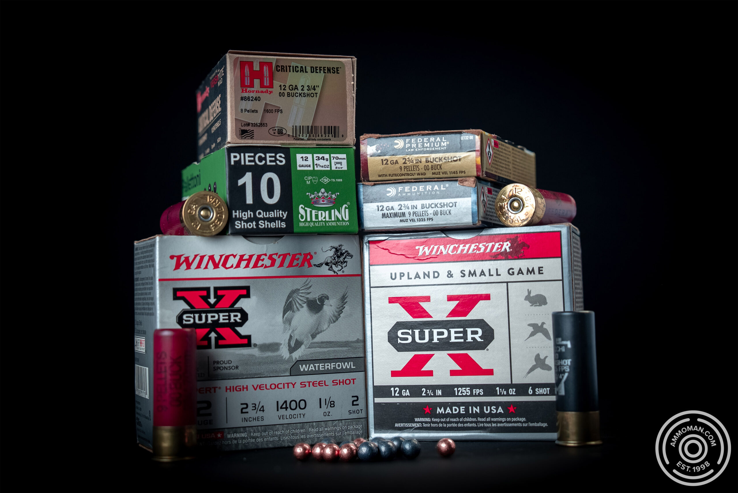 Shotgun shot size options