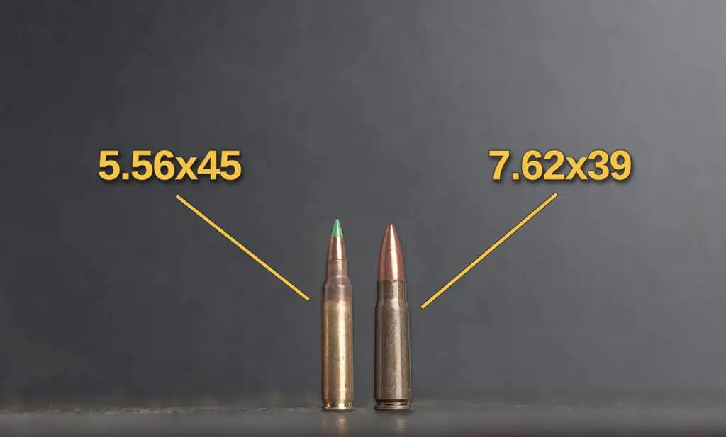 5.56x45 and 7.62x39