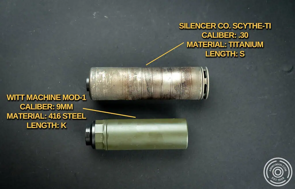 Comparing titanium vs steel suppressors.
