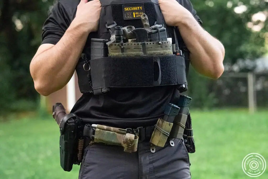 Professional battle belt setup.