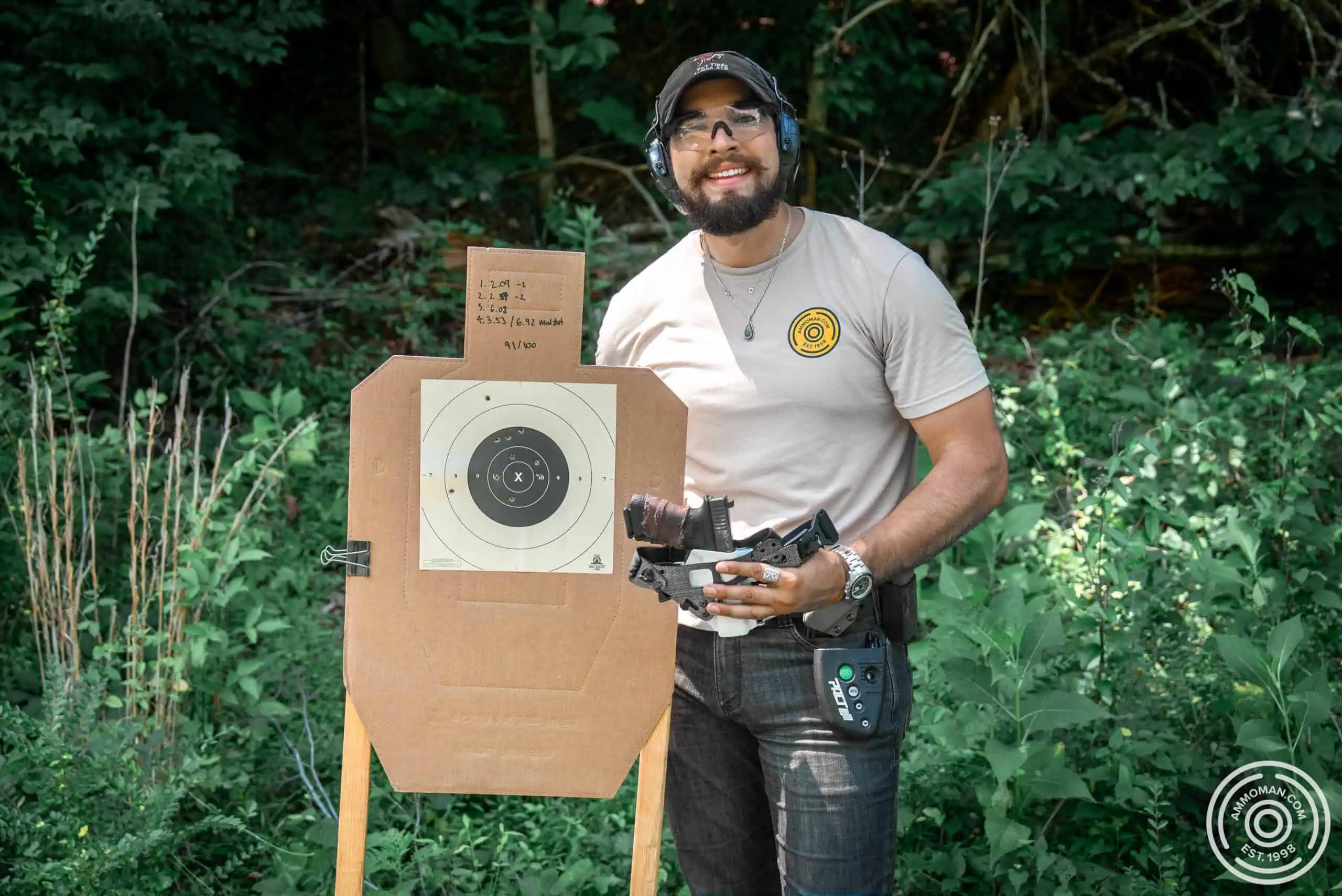 Kenneth Miller's results from shooting the Bakersfield PD qualification course.