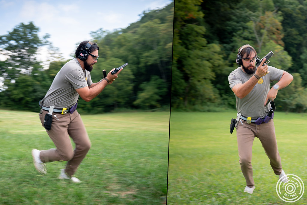 Man training for competitive pistol match. Training for competitive pistol match.