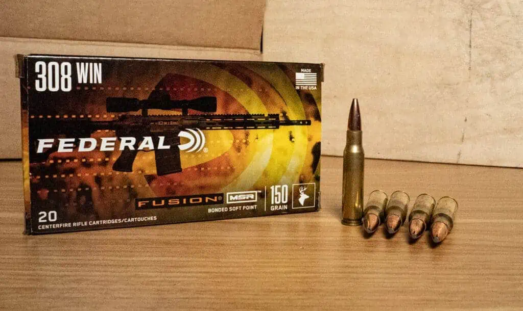 Federal Fusion 308 ammo is a great choice for deer hunting
