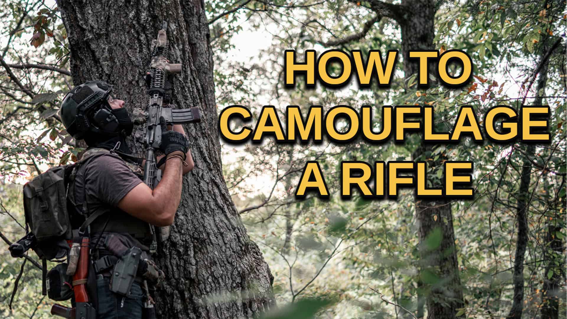 How to Spray Paint a Gun with Camo Stencil Basic Airsoft 101