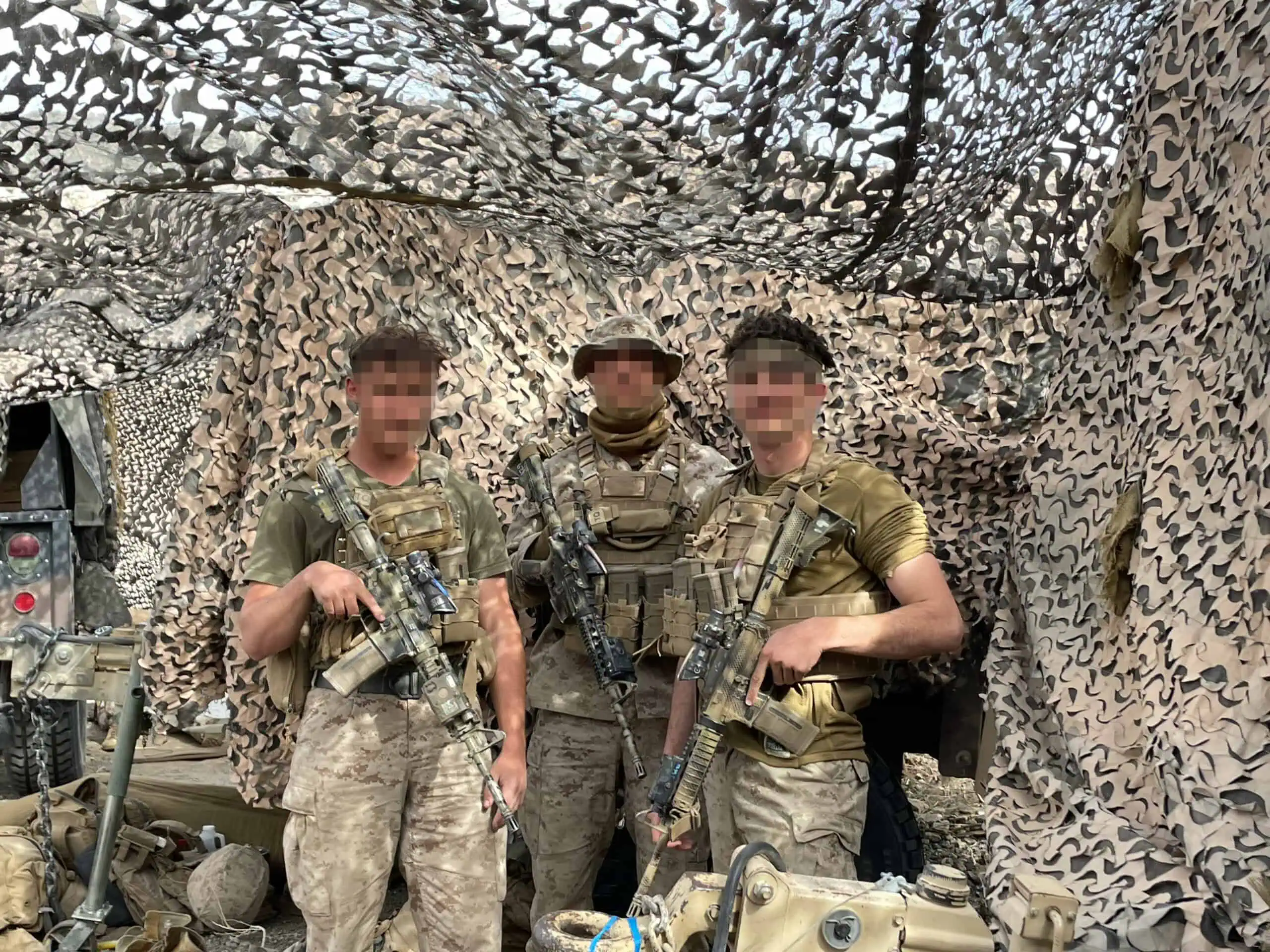 Marines with 14.5" Colt M4's during a training exercise.