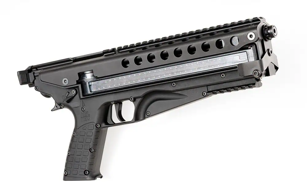 The right side of a Keltec P50