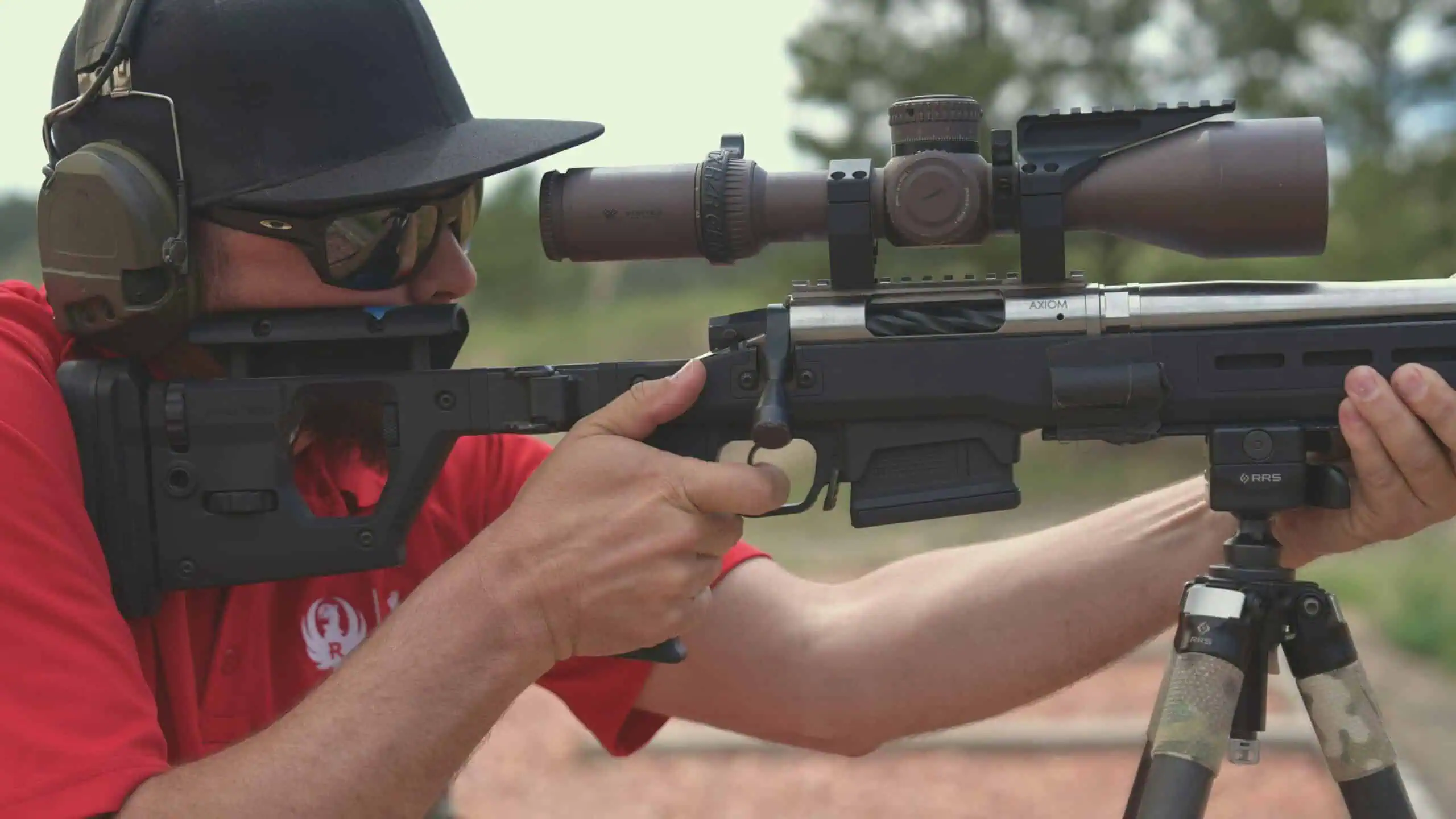 Ruger engineer shooting precision rifle at High Bar Homeland.