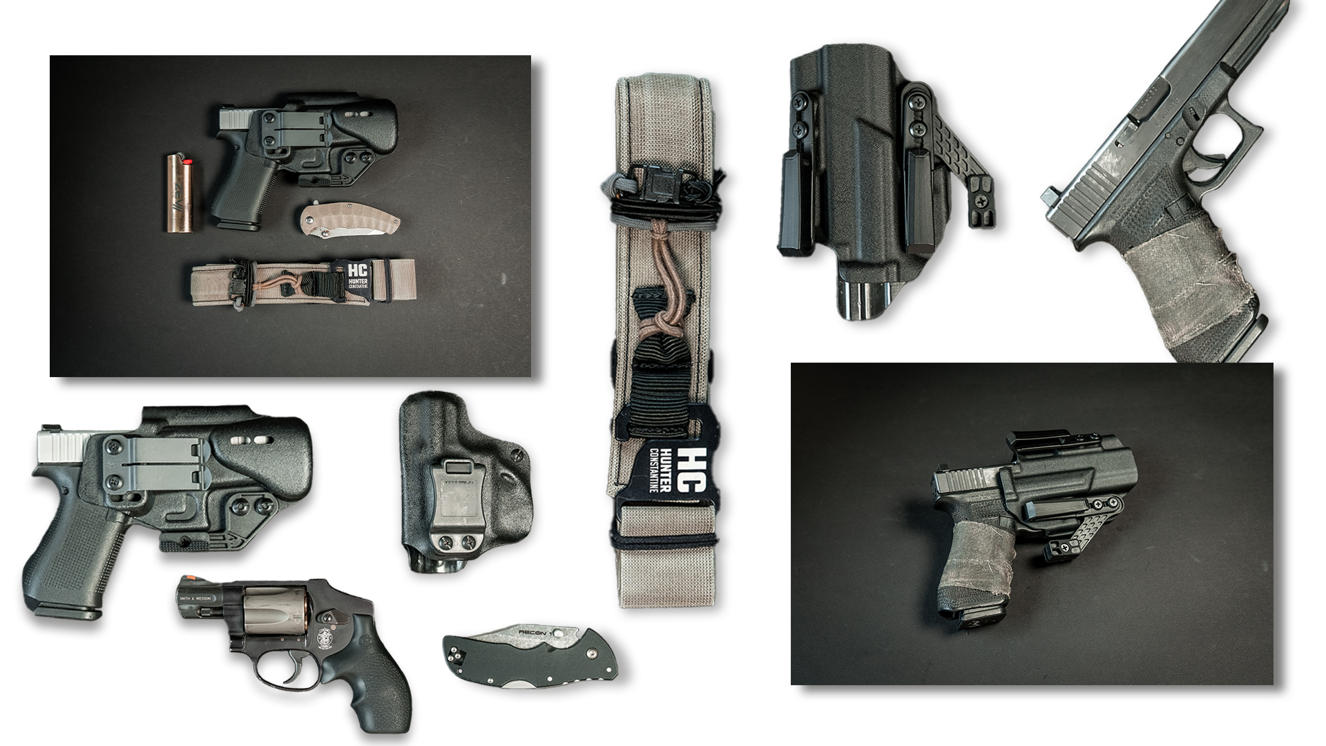 Assorted carry guns and gear Assorted carry guns and gear.