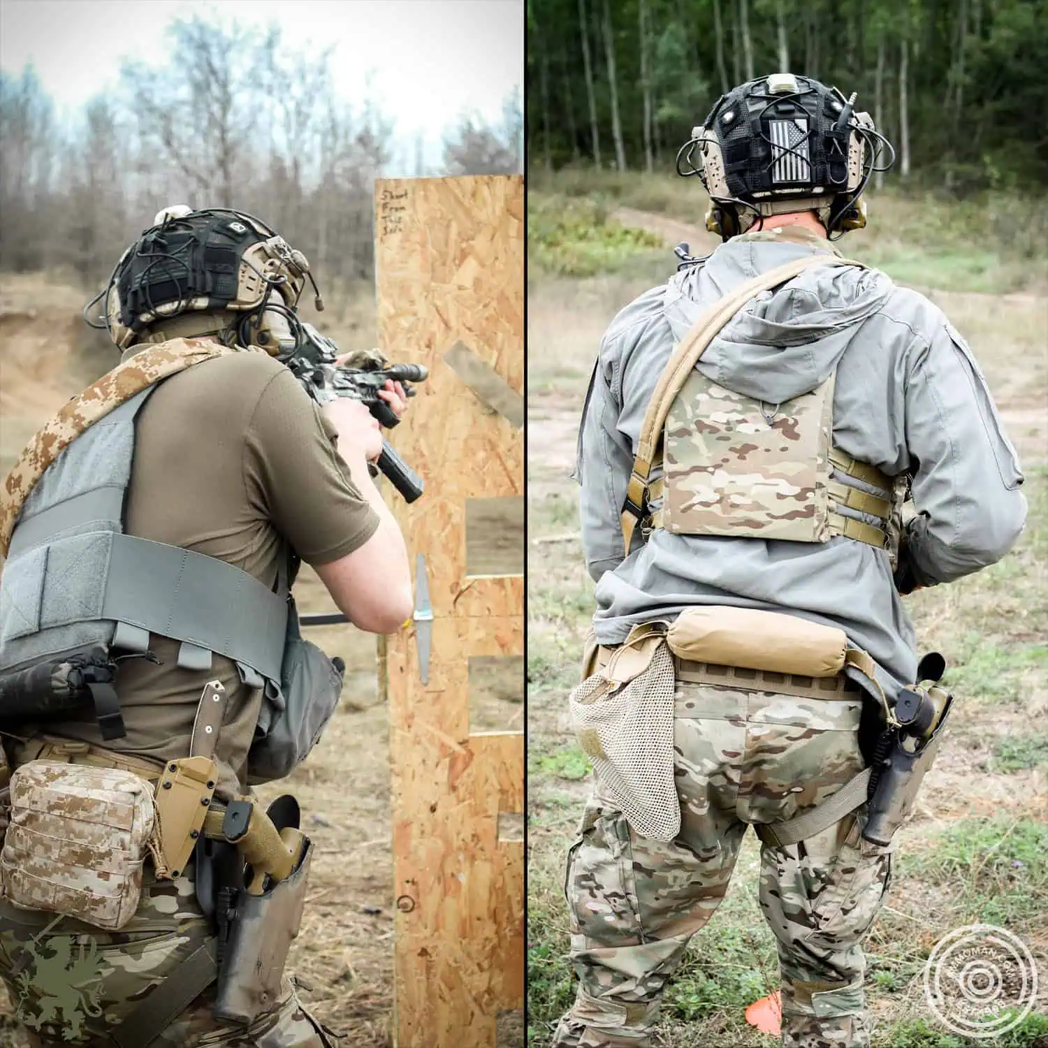 Tyler's different battle belt setups.