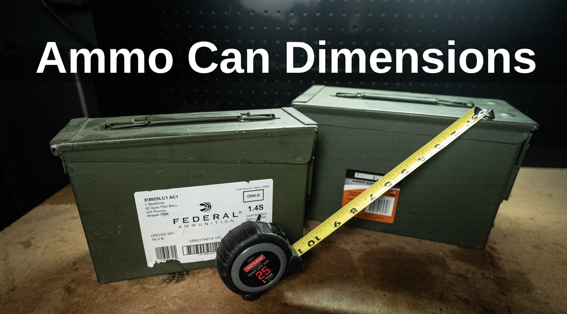 Ammo Can Dimensions M2a1 M19a1 And More