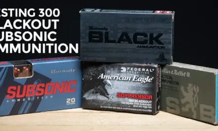 Subsonic 300 Blackout Ballistics