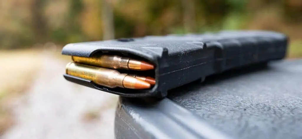 red tipped 5.56 ammo loaded in a magpul pmag