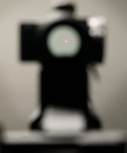 Red dot sight reticle