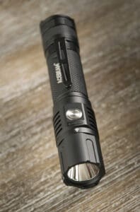 A typical tactical flashlight
