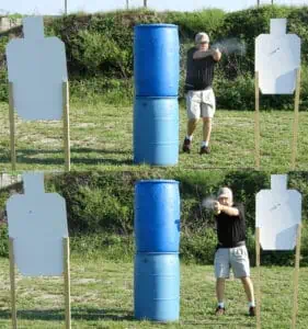Shooting a stage USPSA style
